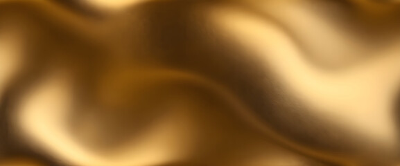 Fototapeta premium Panoramic gold texture with a brushed metallic finish, ideal for sophisticated and high-end visuals.