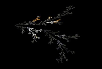 Computer generated fractal pattern and shape