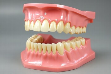 Obraz premium Dental Model with Full Set of Teeth