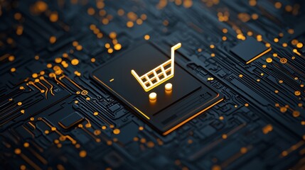 Digital shopping cart transaction online store virtual marketplace