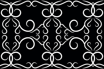 Abstract geometric seamless pattern. Black and white. Modern stylish texture. Vector background. Vector illustration.