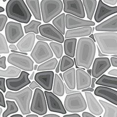 Monochrome Pebble Mosaic tile pattern Abstract Stone