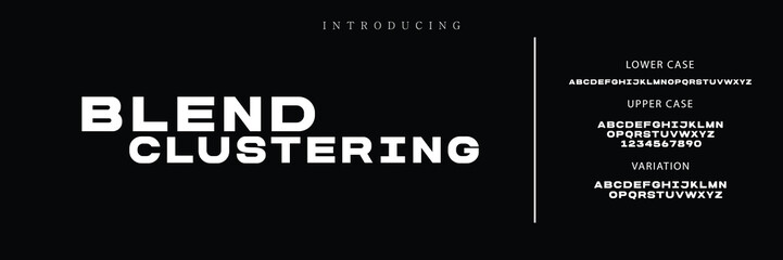 Minimal modern alphabet fonts. Typography minimalist urban digital fashion future creative logo font.