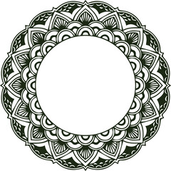 Beautiful flower art and mandala vector design