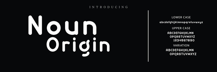 Minimal modern logo alphabet fonts. Typography minimalist urban sana serif digital fashion future creative logos fonts. vector illustration