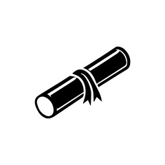  Graduation doodle illustration diploma certificate scroll icon .