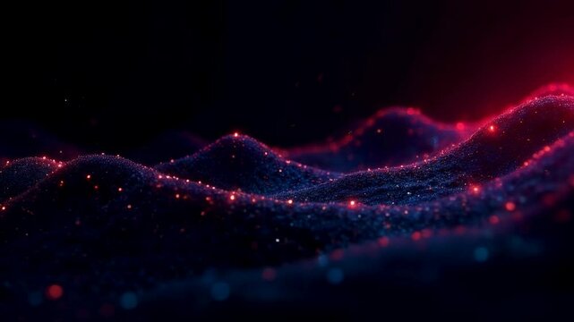 Futuristic motion graphics with dynamic waves suitable for technology advertising campaigns.
Energy and movement. 