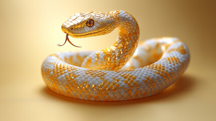 Fototapeta premium 黄金の蛇