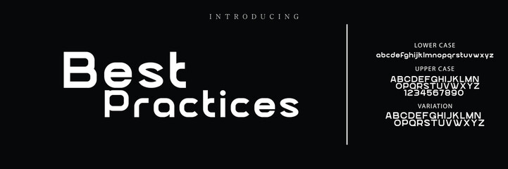 Minimal modern logo alphabet fonts. Typography minimalist urban sana serif digital fashion future creative logos fonts. vector illustration