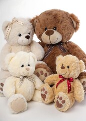 teddy bear with family 