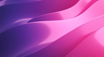 Fototapeta premium Vibrant gradient wavy abstract background with smooth purple and pink hues, concept for digital design, business presentation and creative marketing