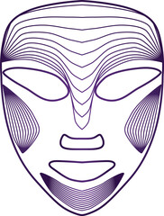 Led Face Mask Light Therapy on white