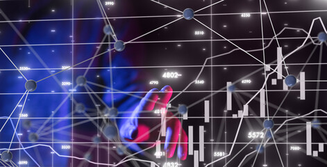 stock market graph business digital