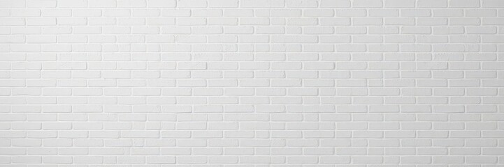 Obraz premium Clean white brick wall texture, minimalist backdrop, construction, urban, clean
