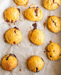 Rustic Cream Cheese Puff Pastry with Fresh Blueberries