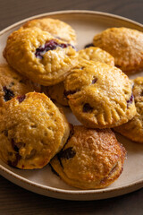 Rustic Cream Cheese Puff Pastry with Fresh Blueberries