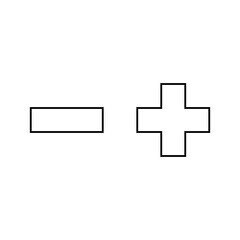 Minus and plus
