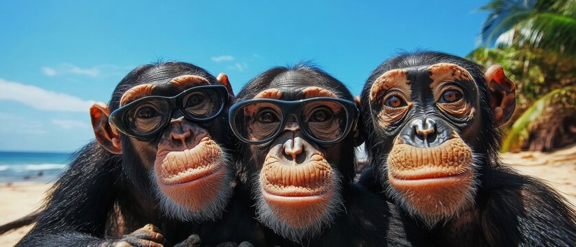 A group of researchers studying animal behavior and communication across species, from primates to marine life, illustrating the impact of scientific research on species preservation