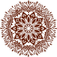 Beautiful flower art and mandala vector design