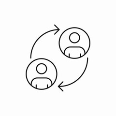 exchange, rotation, cycle, ,icon, vector, sign