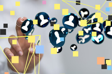 people network structure HR - Human resources management and recruitment