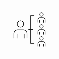 hierarchy, organization, structure, team, icon, vector, sign