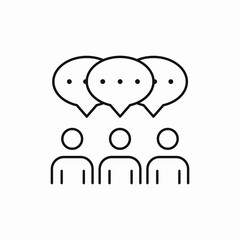 speech bubble, team, collaboration, community, icon, vector, sign