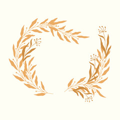 wedding leaf wreath