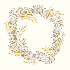 wedding leaf wreath