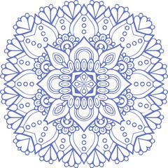 Beautiful flower art and mandala vector design