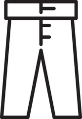 Trousers Icon Line Art