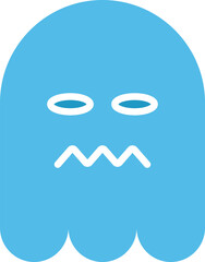Nervous Ghost Emoticon