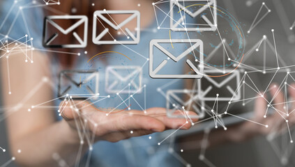 mail communication support contact concept service