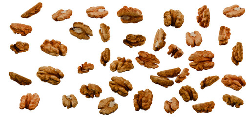 walnuts isolated on white