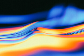 Abstract colorful wavy background blending blue and orange tones