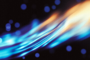 Abstract light trails creating a colorful blur effect