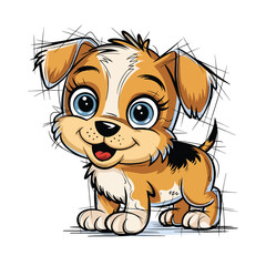 cute dog line art stock photos illustration