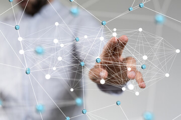 Business intelligence analyst dashboard on virtual