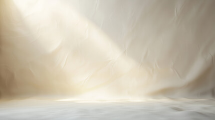 A soft, neutral backdrop with gentle lighting, ideal for photography, showcasing subtle textures and a calming atmosphere.