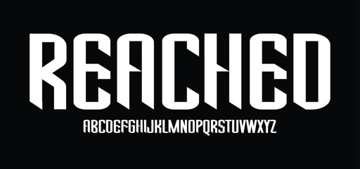 Abstract modern urban alphabet fonts. Typography sport, game, technology, fashion, logo font