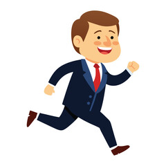  Happy president day USA running president vector illustration