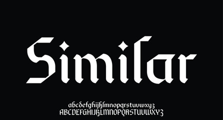 Abstract alphabet letter font. Modern logo typography. Minimal cropped vector typographic design. Cutout type for futuristic logo, headline, title, monogram, lettering, branding, apparel, merchandise