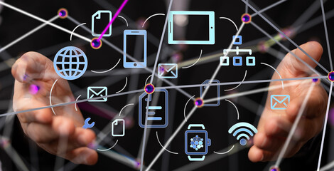 Telecommunication network and wireless mobile internet - 3d