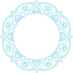 Beautiful flower art and mandala vector design