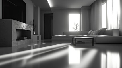 Modern Minimalist Living Room Interior Design