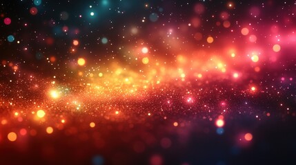 Abstract colorful bokeh lights background. (2)