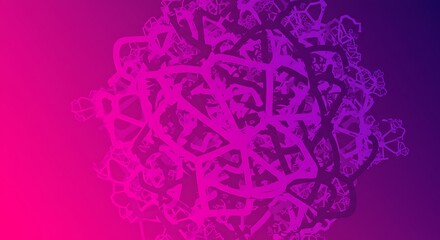 Abstract purple pink gradient geometric shapes intricate pattern design textured.