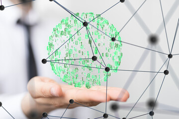 Business intelligence analyst dashboard on virtual