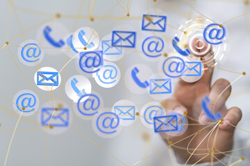 mail communication support contact concept service