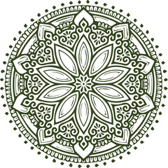Beautiful flower art and mandala vector design